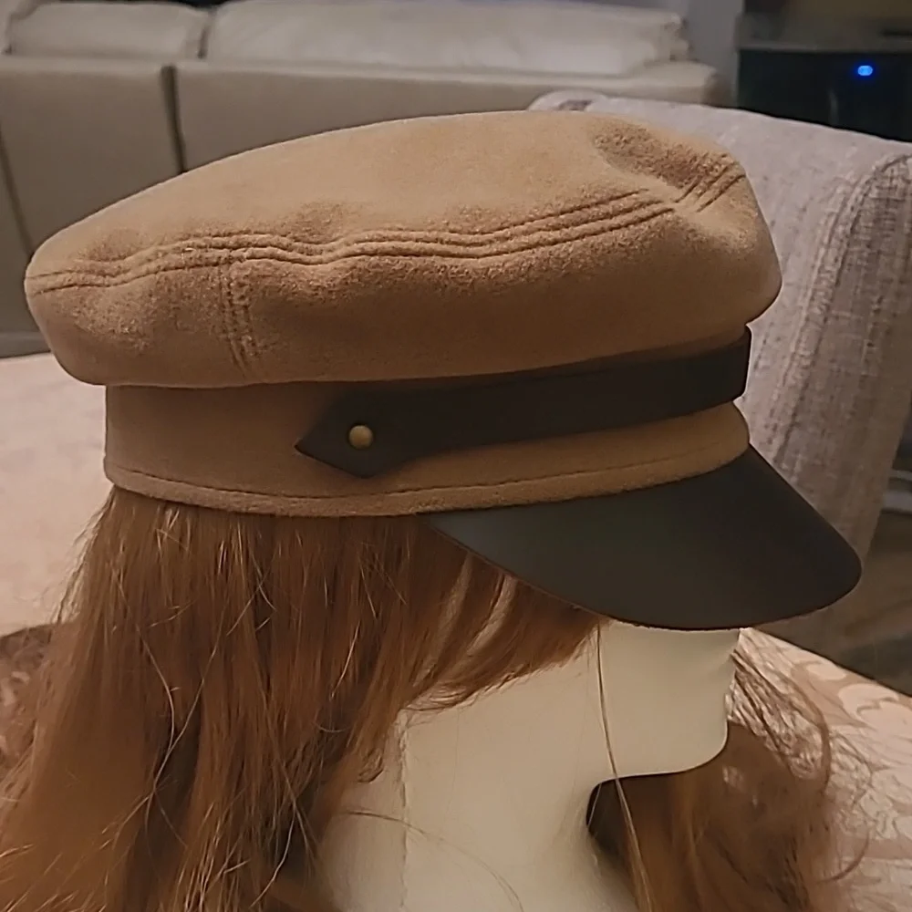 VINTAGE Cashmere/Wool/Leather Brim Lola Lack of Color Hat